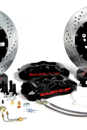 Bargain Brake System 14 Inch Front Pro+ Black 85-87 GM Y Body BAER Brakes