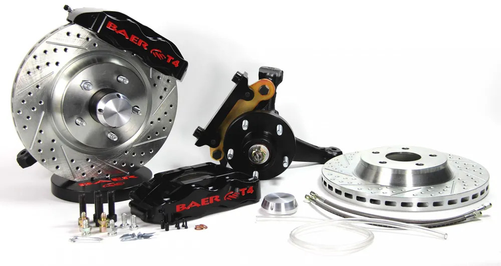 Brake System 13 Inch Front Track4 Black 78-87 GM G Body Modified Stock Spindle BAER Brakes Time-Limited