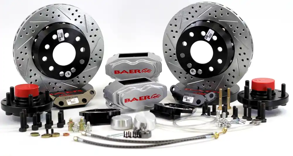 Don’t Miss Out Brake System 11 Inch Front SS4+ No Spindles Silver 78-87 GM G Body BAER Brakes