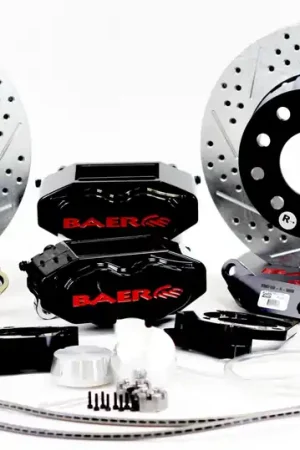 Authentic Brake System 11 Inch Front SS4+ Black 58-70 GM Full Size Car Requires CPP 2 Inch Drop Spindle BAER Brakes