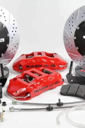 Bargain Brake System 14 Inch Front Extreme+ Red 06-08 Pontiac G8 BAER Brakes