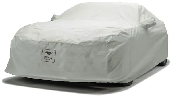 Worldwide Shipping Covercraft Custom Car Covers C10842FD56MC Custom 3-Layer Moderate Climate Car Cover with Black Mustang 50 Years logo