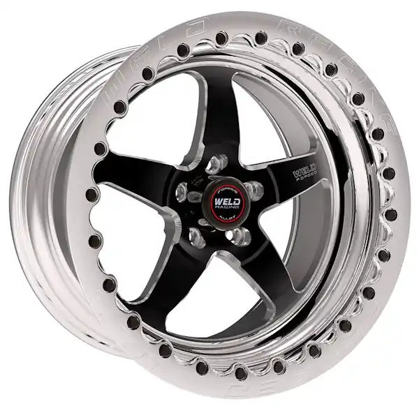 WELD Racing Street and Strip 71LB7115B85G 17X11.5'' Blk S71 Low Pad 5X4.75'' Bolt Pattern 8.4'' Backspace - Pol SBL MT Final Sale