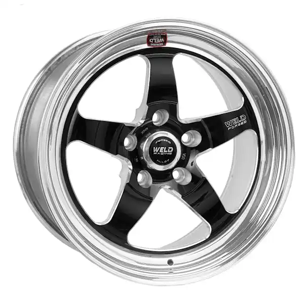 WELD Racing Street and Strip 71LB7170B75A 17X17'' Black S71 Low Pad 5X4.75'' Bolt Pattern 7.4'' Backspace Discount