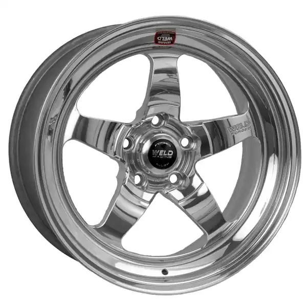 WELD Racing Street and Strip 71LP7075B40A 17X7.5'' Polished S71 Low Pad 5X4.75'' Bolt Pattern 3.9'' Backspace One Day Deal