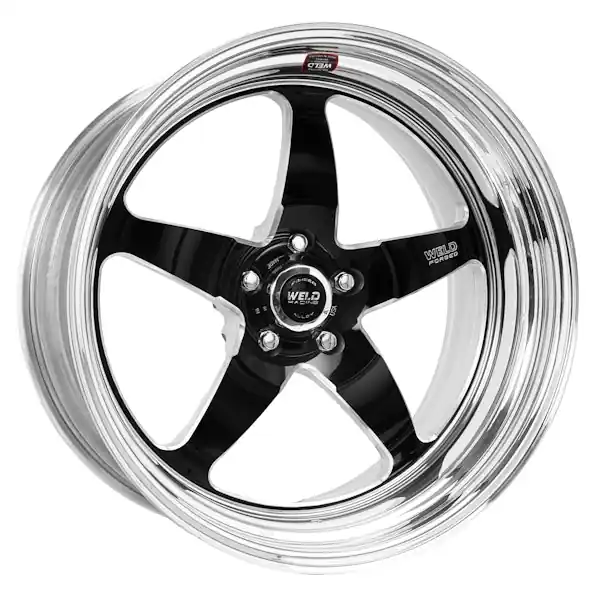 WELD Racing Street and Strip 71MB0155N69A 20X15.5'' Black S71 Med Pad 5X120mm Bolt Pattern 6.9'' Backspace Fan Favorite