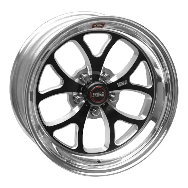 Wholesale WELD Racing Street and Strip 76LB7095B30A 17X9.5'' Black S76 Low Pad 5X4.75'' Bolt Pattern 2.9'' Backspace