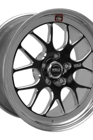 Worldwide Shipping WELD Racing Street and Strip 77HB8070W41A 18X7'' Black S77 High Pad 5X115mm Bolt Pattern 4.1'' Backspace