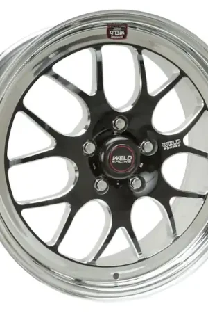 Worldwide Shipping WELD Racing Street and Strip 77MB8130W67A 18X13'' Black S77 Med Pad 5X115mm Bolt Pattern 6.7'' Backspace
