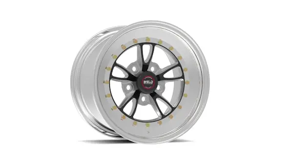 WELD Racing Street and Strip 793B-56206 15X6'' Black Full Throttle 5X4.5'' Bolt Pattern 3.5'' Backspace Flash Sale