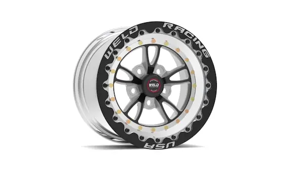 WELD Racing Street and Strip 793B512264F 15X12'' Black Full Throttle 5X120mm Bolt Pattern 7.5'' Backspace - Blk SBL MT Holiday Sale